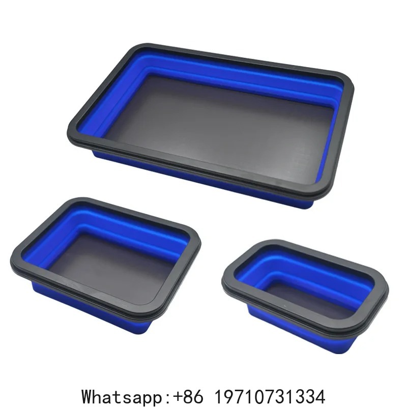 Magnetic Parts Tray - Набор из 3 складных силиконовых поддонов