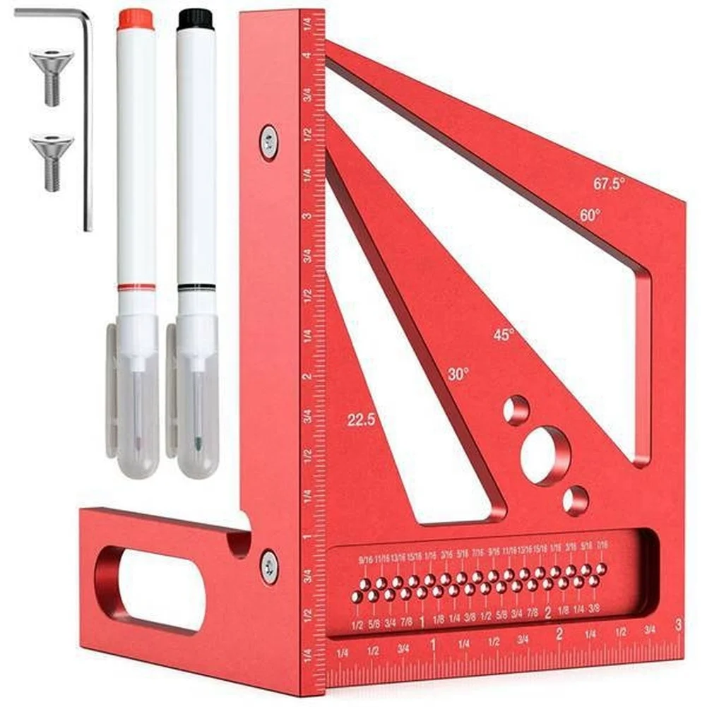 Workshop Marking Tools - Красный 3D-угломер для разметки и разметки