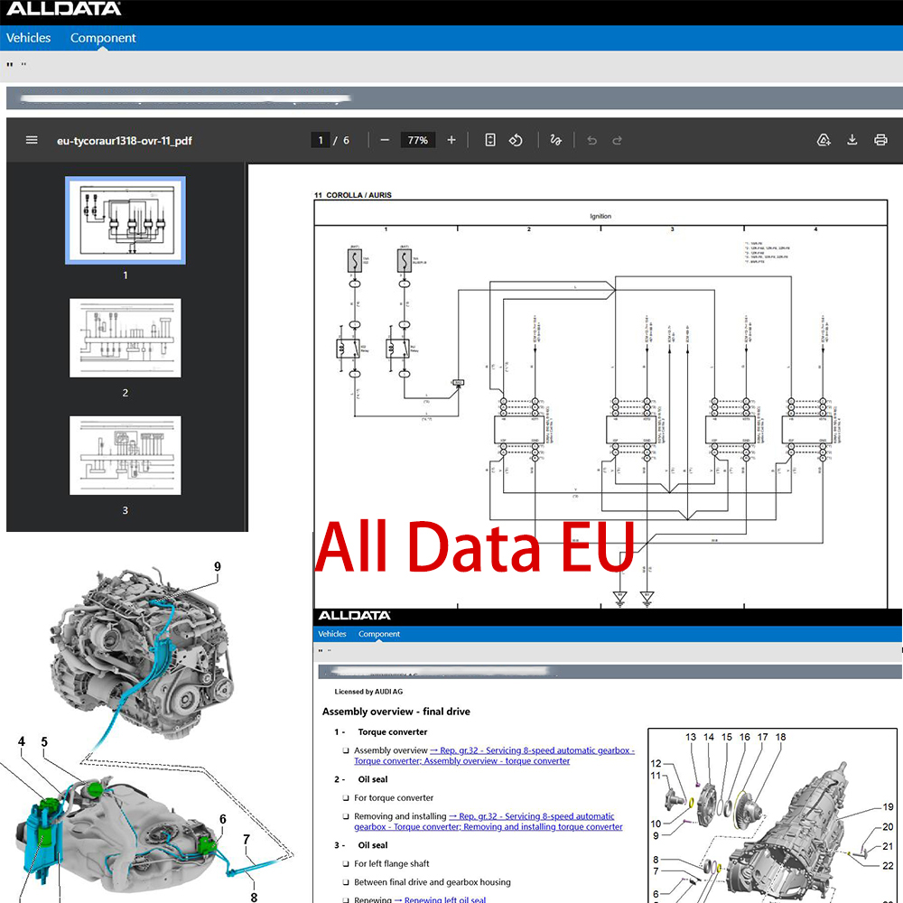 Программное обеспечение Alldat – обзор и цена Workshop Tools Diagram