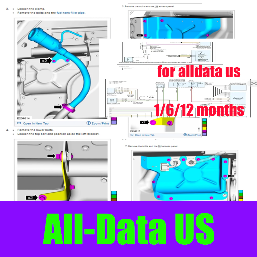 Онлайн-аккаунт Alldata US 2026 – обзор и цена Workshop Tools Diagram
