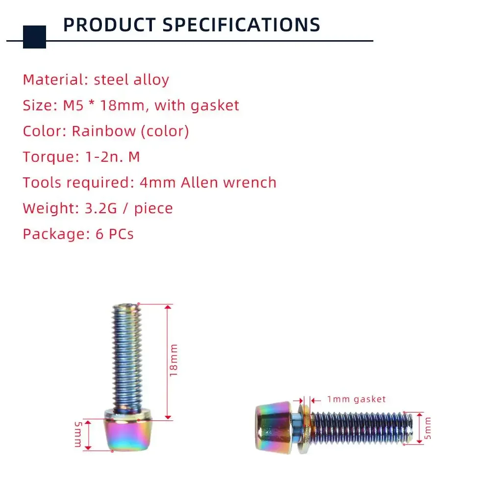 TANKE 6 шт. M5 * 18 15 мм болт – обзор и цена Screw Organizer Kit