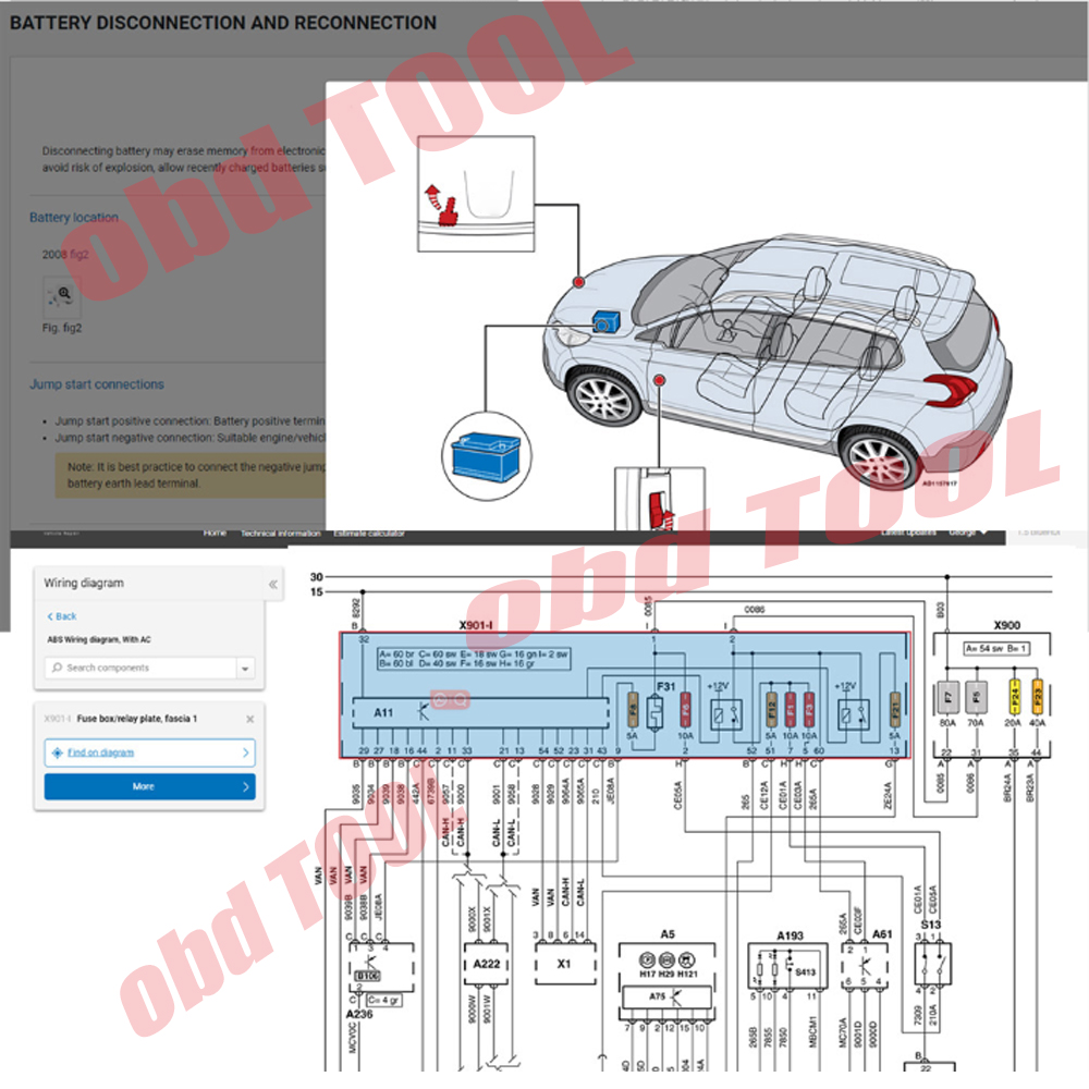 ALLDATA EU 2027 Онлайн-аккаунт – обзор и цена Workshop Tools Diagram